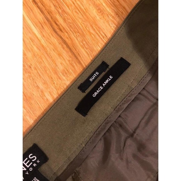Jones‎ New York sz 12 Olive Green Dress Pant pockets office capsule - Picture 4 of 8